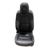 TESLA MODEL 3  FIRST ROW LEFT HAND SEAT COMPLETE PUR BLK 1456942-C9-G